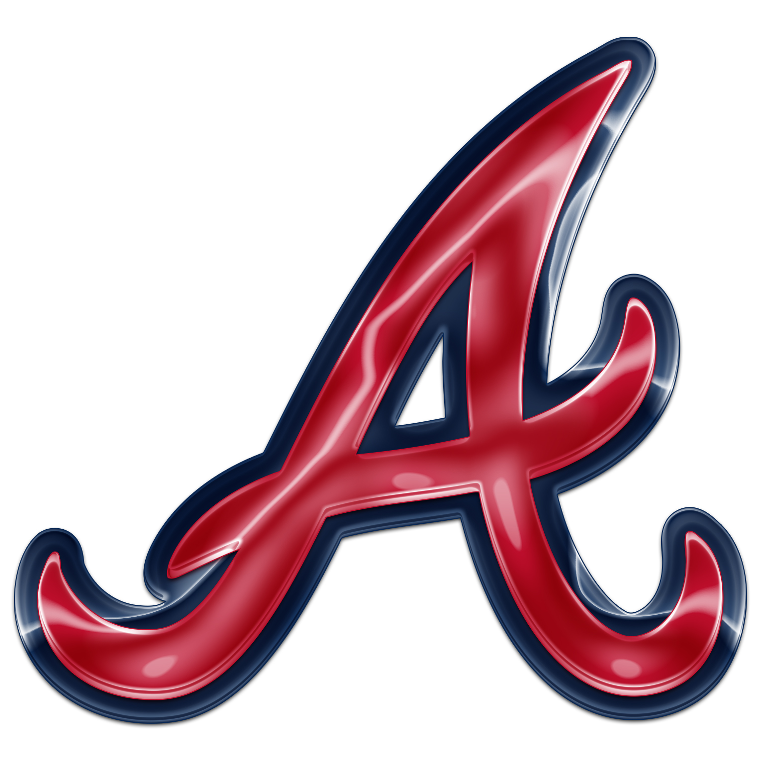 Atlanta Braves Crystal Logo iron on paper